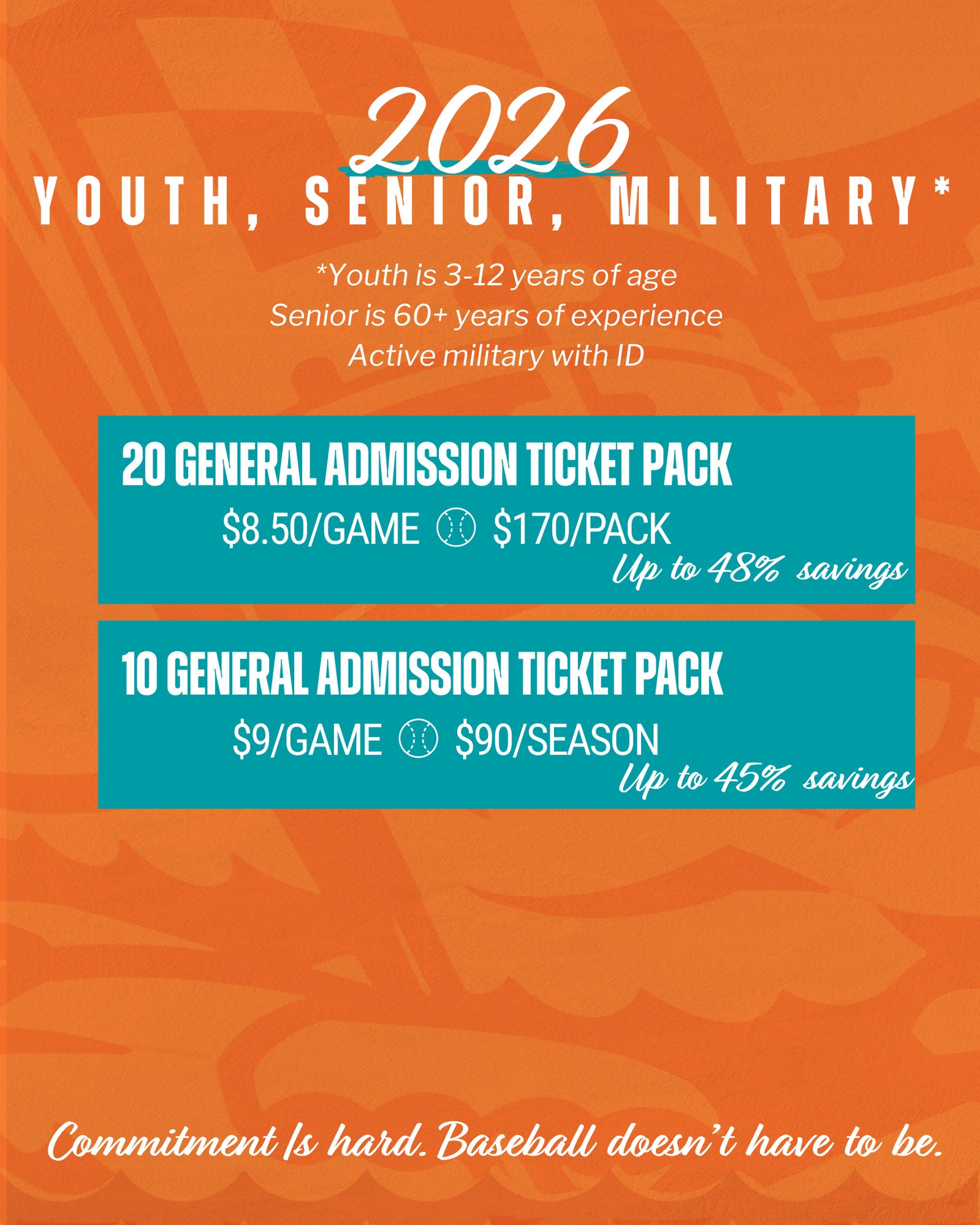 Youth, Senior, Military